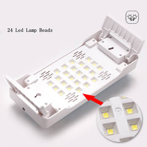 24LED 塑料指甲干燥灯 72W 全功能凝胶指甲油干燥器 2 合 1 可折叠手枕干燥器 美甲设备 支架 家用 - Product Image 3