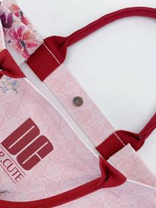 Bolsa de Mano Personalizada para Damas de Honor, Diseño <span class=keywords><strong>Retro</strong></span> de Playa, con Letras Personalizadas, Impresión en Serigrafía, Lona con Asas de Cuerda - Product Image 3
