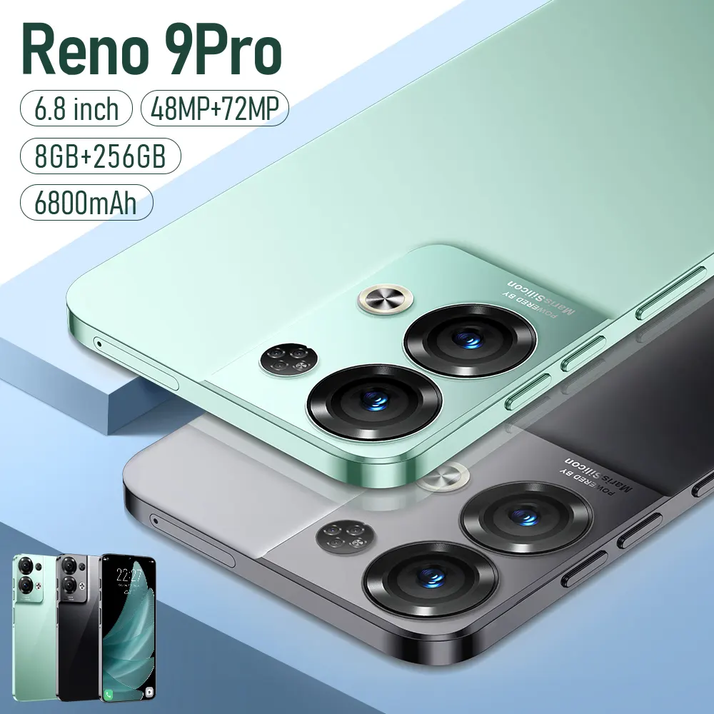 P50 Pro 7,3 Zoll HD Reno 9 Pro mit Gesichts-ID LTE 4G Quad Core Ram 16GB ROM 1TB Mobiltelefone Android 9.0 Handy