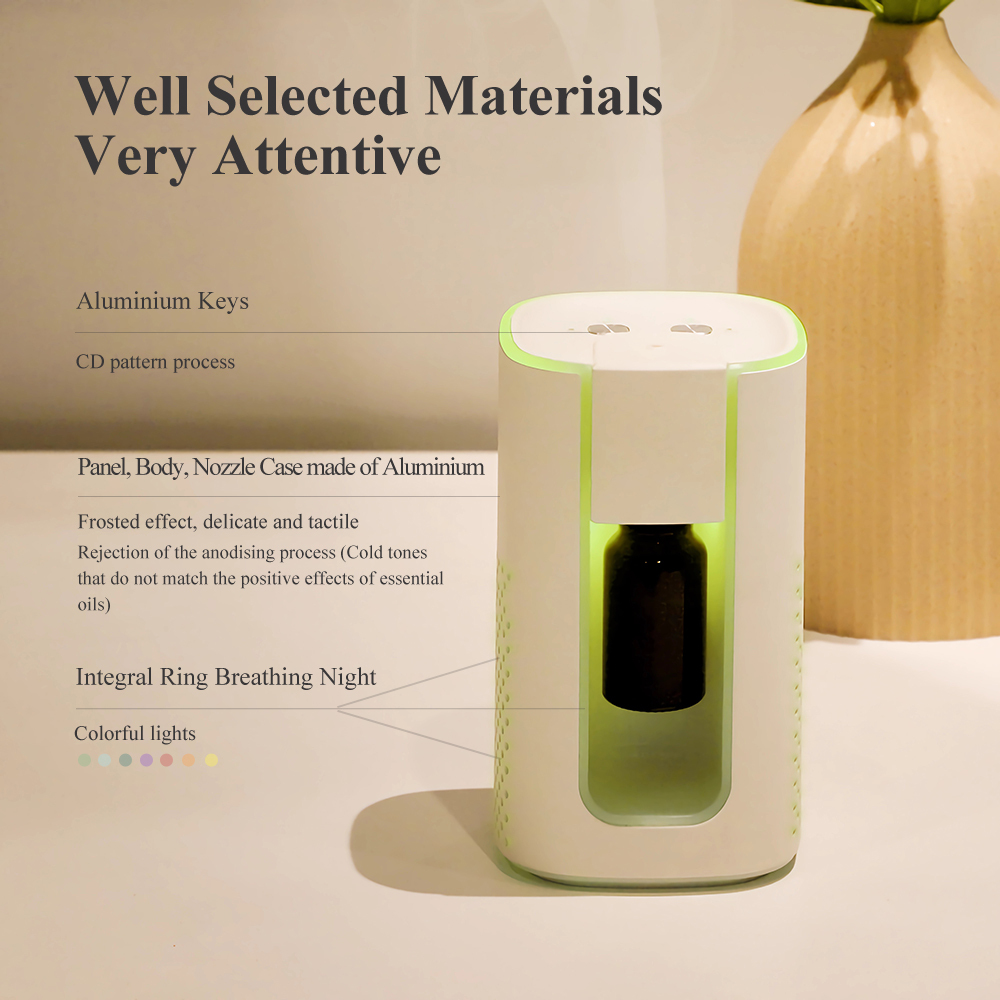 Diffuseur D'huiles Essentielles Pour Voiture - Doré Laiton - Bureau & Aromathérapie Mobile