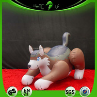 Ballon gonflable personnalisé en PVC, modèle loup brun, jouet de piscine animalier grondant et moelleux