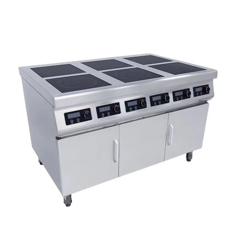 Thương mại đa gốm bếp cảm ứng bếp 3.5kW 4 Burner Điện Gốm đung bếp cảm ứng 4 Tấm cảm ứng HOB