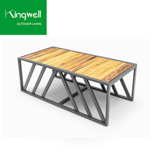 Canapé <span class=keywords><strong>de</strong></span> <span class=keywords><strong>jardin</strong></span> en aluminium Ensemble <span class=keywords><strong>de</strong></span> canapés modernes d'extérieur Ensembles <span class=keywords><strong>de</strong></span> <span class=keywords><strong>jardin</strong></span> <span class=keywords><strong>Salon</strong></span> Meubles <span class=keywords><strong>de</strong></span> patio d'extérieur Canapés avec <span class=keywords><strong>dessus</strong></span> en <span class=keywords><strong>bois</strong></span> <span class=keywords><strong>de</strong></span> teck - Product Image 3