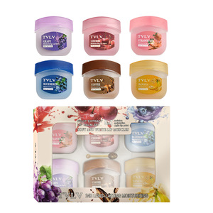 Baume à lèvres 6-en-1 aux extraits de fruits – <span class=keywords><strong>Cire</strong></span> à lèvres soyeuse et douce pour soulager les lèvres sèches, rugueuses et gercées – Hydratation longue durée - Product Image 1