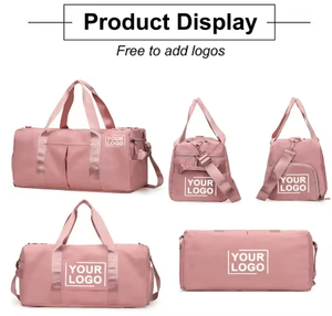 Sac de voyage grande capacité avec logo personnalisé, sac de sport portable avec compartiment à chaussures - Product Image 3