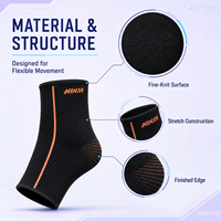 Manchon de soutien de cheville tricoté à compression élastique, ajustement extensible pour la course, le basketball, la gym, les sports, protection de la cheville