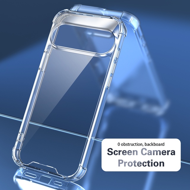 Verified Factory Source Clear Shockproof Airbag 4 Corner Bumper TPU+PC Slim Phone Case Cover for Google Pixel 8 8A 9 10 PRO XL
