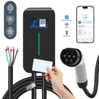 WICEN CE TUV Certifié IP65 Chargeur mural pour véhicules électriques 7kW avec gestion des câbles, chargeur mural domestique, chargeur EV Type 2