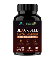 Gélules d'huile de nigelle noire Wins Town pressées à froid, Nigella Sativa, favorisent la santé digestive, le soutien immunitaire et la fonction cérébrale