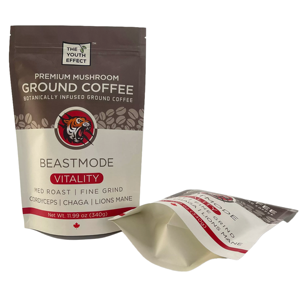 Bolsa de Papel Kraft Mate de 60g, Impresa con Grabado, Resistente a la Humedad, con Cierre Hermético a Prueba de Niños, para Snacks, Papas Fritas y Otros Alimentos - Product Image 3