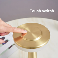 Lampe de table LED avec capteur tactile, lampe de chevet rechargeable sans fil, lampe de lecture pour restaurant, hôtel, bar, chambre à coucher, lumière décorative