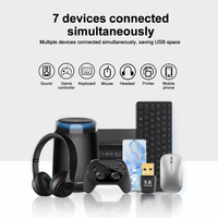 Adaptador USB Bluetooth 5.4 para Computadora BT542, Mini Dongle Inalámbrico para PC, para Ratón, Teclado y Auriculares de Laptop