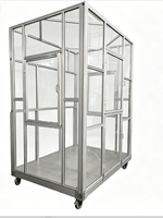 Cadre en profilé aluminium industriel 4040 sur mesure pour équipement d'automatisation, capot anti-poussière, pliage, personnalisation non standard