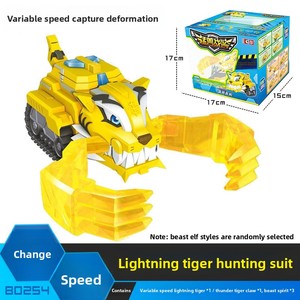 Ruihua Xing Juguete Modelo de <span class=keywords><strong>Robot</strong></span> de la Policía, Mecha Transformable, Set Tigre Relámpago/Viento/Águila, Captura de Velocidad Variable para - Product Image 3