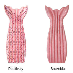 Bouée gonflable sirène pour adultes, en PVC durable, marque MAKE WAVES, 65,4x27,8 pouces, ludique et relaxante - Product Image 3