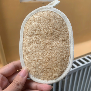 Oval Natural Loofah Bath Sponge with Exfoliating Texture for Body Care Made From Vietnam - Product Image 6