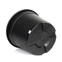 Pot Tanam 12L Ramah Lingkungan dengan Lubang Drainase untuk Penggunaan di Kebun Warna Hitam/Warna Kustom Pot Pembibitan Luar Ruangan yang Tahan Lama