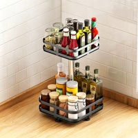 Étagère de rangement de cuisine multifonctionnelle carrée en fer avec système d'insertion par boulons pour diverses applications