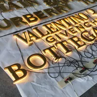 Letras de Canal LED 3D Retroiluminadas Personalizadas con Soldadura sin Costuras, Resistentes al Agua IP65 para Exteriores, Decoración Publicitaria de Acero Inoxidable SUS304