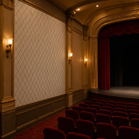 Panneau Acoustique Mural en Feutre PET Rainuré en V, 12mm, Absorption Sonore, pour Théâtre, Auditorium et Décoration de Bar Jazz - Remise en Gros