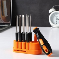 Jeu de tournevis multifonction 9-en-1 pour la maison, tournevis cruciformes et plats, acier au carbone alliage S2