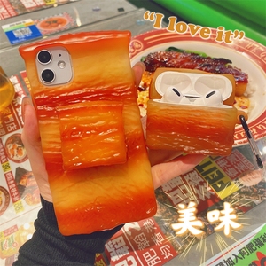 Coque arrière 3D Food pour <span class=keywords><strong>iPhone</strong></span> 14 14 Promax, Coque souple pour <span class=keywords><strong>iPhone</strong></span> 11/12/<span class=keywords><strong>13</strong></span> Meat Design - Product Image 2