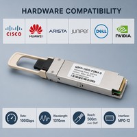 Transceptor de Datos de Alto Rendimiento para QSFP 100G PSM4 S QSFP28 500m SMF LC 12 Fibra Paralela para Centros de Datos y Redes Empresariales