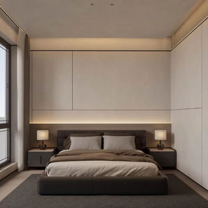 Роскошный набор мебели для спальни с кожаным изголовьем - Product Image 2