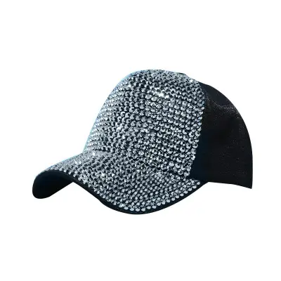 Женская бейсбольная кепка с блестящими кристаллами для девочек можно носить задом наперед шапка женская унисекс летняя солнцезащитная Кепка для девушек