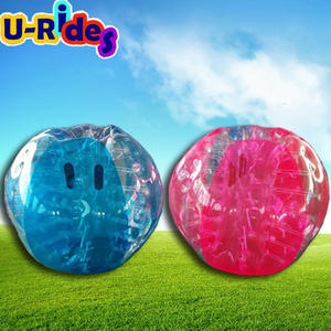Ballon gonflable transparent en TPU taille adulte avec design de ballon de football, jouet sportif à bulles pour activités d'équipe - Product Image 4