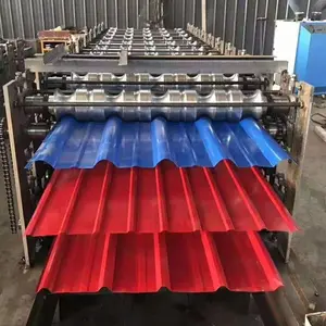 Rouleau de feuille de fer trapézoïdal de feuille de toiture en métal de SONGMAO formant la machine