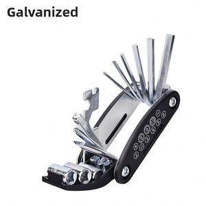 Practical Lightweight 16 in 1 Hex Wrench Portable Folding Bike Tool Kit Mechanic's 16-in-1 Metal Portable Bike Tool Kit - Product Image 2
