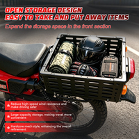 Keranjang Penyimpanan Belakang Motor Logam Hitam Rak Bagasi Belakang Cocok untuk Honda Cub CT125 Grosir Pabrik Suku Cadang Motor