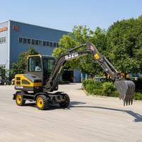 Excavatrice hydraulique de 5 tonnes avec moteur diesel pour la construction de routes agricoles, l'aménagement paysager et les travaux de terrassement