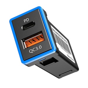 Chargeur de voiture Chelink QC3.0 PD à charge rapide, double USB, adaptateur pour téléphone, DVR, MP3 pour <span class=keywords><strong>Toyota</strong></span> - Product Image 3