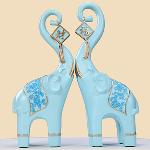 Sculpture Feng Shui porte-bonheur, Statue en forme d'éléphant - Product Image 4