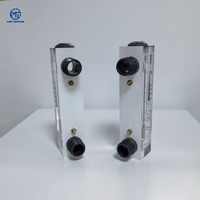 Rotameter Plastik Sambungan Soket Akrilik Tersedia Dengan Katup Opsional