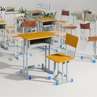 Mobilier scolaire en bois au design moderne ensemble de chaises de bureau à hauteur réglable caractéristiques écologiques pour salle de classe chambre à coucher salon