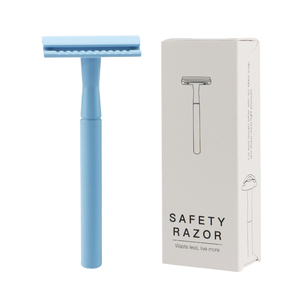 HAWARD-maquinilla de afeitar ecológica de alta calidad, doble filo, mango de latón, clásica, de seguridad - Product Image 1