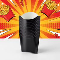 Boîtes personnalisées jetables pour frites, contenants en papier kraft pour chips et charcuterie à emporter, supports pour frites