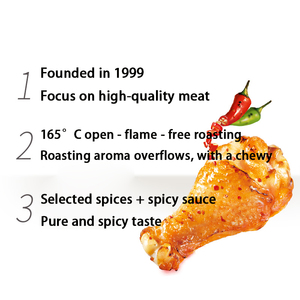 Piernas de Pollo Fritas Picantes y Alitas de Pollo - Snacks de Carne Listos para Comer en Bolsa de 105g - Product Image 5