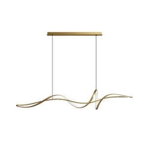 Nueva línea minimalista lámpara contemporánea comedor metal onda nórdica luces colgantes - Product Image 6