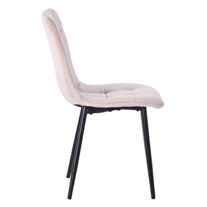 <span class=keywords><strong>Sedia</strong></span> da Pranzo in Velluto <span class=keywords><strong>con</strong></span> <span class=keywords><strong>Gambe</strong></span> in Metallo, Elegante e Moderna, Personalizzabile per Ristoranti e Casa, Set di Lusso <span class=keywords><strong>con</strong></span> Cuscino, Campione Gratuito - Product Image 3