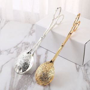 คีมหนีบสลัดโลหะแนวยุโรปสำหรับบุฟเฟ่ต์เค้กและอาหาร - Product Image 4