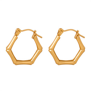 Nuevo Diseño de Alta Gama y Nicho de Europa y América, Geométrico Personalizado, <span class=keywords><strong>Acero</strong></span> Inoxidable Impermeable con Baño de Oro PVD de 18K - Product Image 1
