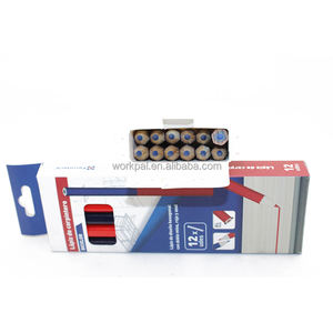 Crayon de charpentier durable, hexagonal, double tête, rouge et bleu, pour le travail du bois, mine colorée résistante aux bris, pour chantier de construction - Product Image 6