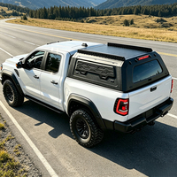 Kanopi Bak Truk Premium dari Aluminium Alloy, Dapat Disesuaikan, Tugas Berat, Penutup Bak Keras, Universal Fit