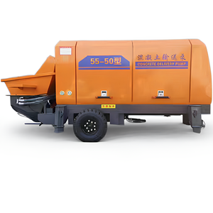 効率的な10-45m/hディーゼル/電気移動式コンクリートポンプ、建物の移動作業用ポータブルパイプライン付き - Product Image 5