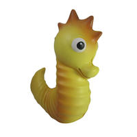 Jouet anti-stress en mousse de polyuréthane PU haute résilience, motif hippocampe de dessin animé, accessoire d'identification direct