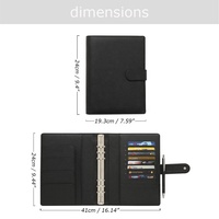 Yihe 6 anneaux A5 Agenda liant planificateur couverture de cahier en cuir de litchi en relief 35MM argent mensuel/quotidien/hebdomadaire cadeau de bureau pour
